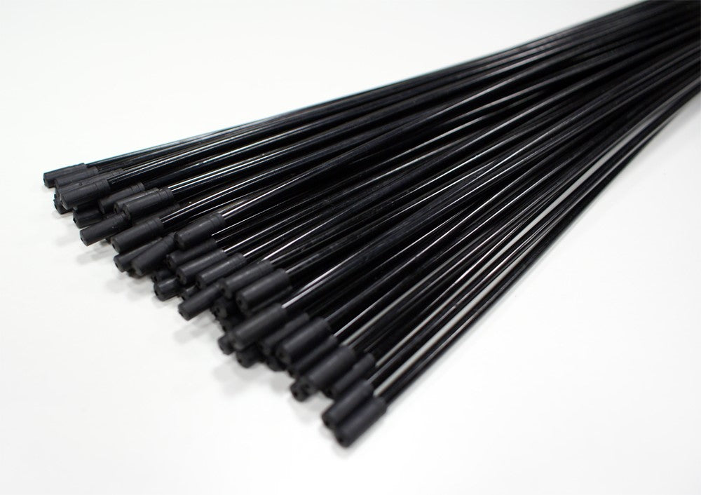 CLARK'S SP4 Schaltwerkgehäuse mit Teflon 4 mm x 300 mm + 2 CX20-Spitzen, schwarz, Packung mit 50 Stück.
