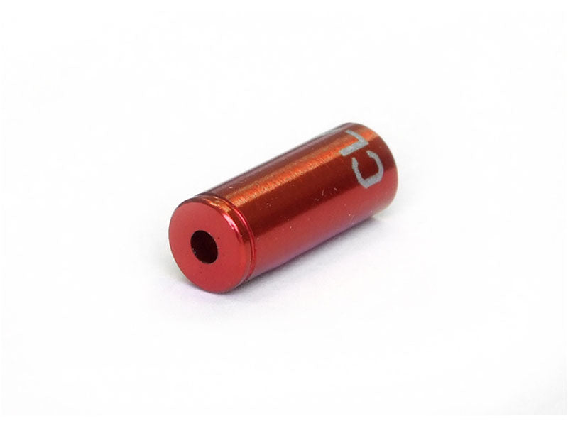 CLARK'S Umwerfer-Außenkappe 4 mm CNC-Aluminium 100 Stück rot