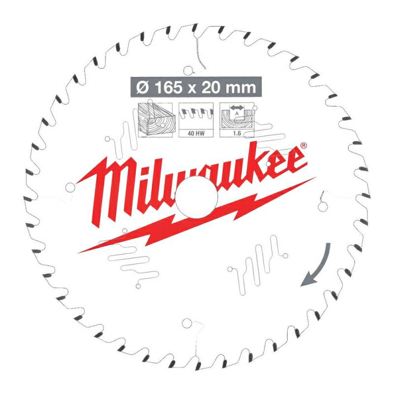 MILWAUKEE KREISSÄGE 165x20x1,6x40z CSB