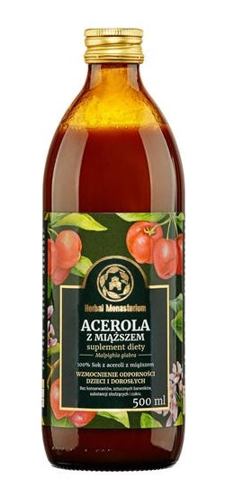 HERBAL PHARMACEUTICALS - Acerolasaft mit Fruchtfleisch, Herbal Monasterium, 500 ml