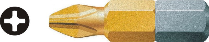 WERA SPITZE/Bit (Kopf) Phillips (PH) Titan TIN PH3 x 25 mm