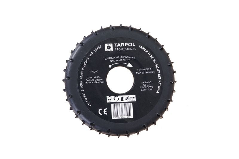 TARPOL RASP – FI-Fräser – 90 mm x 20 x 22,2 mm T-40