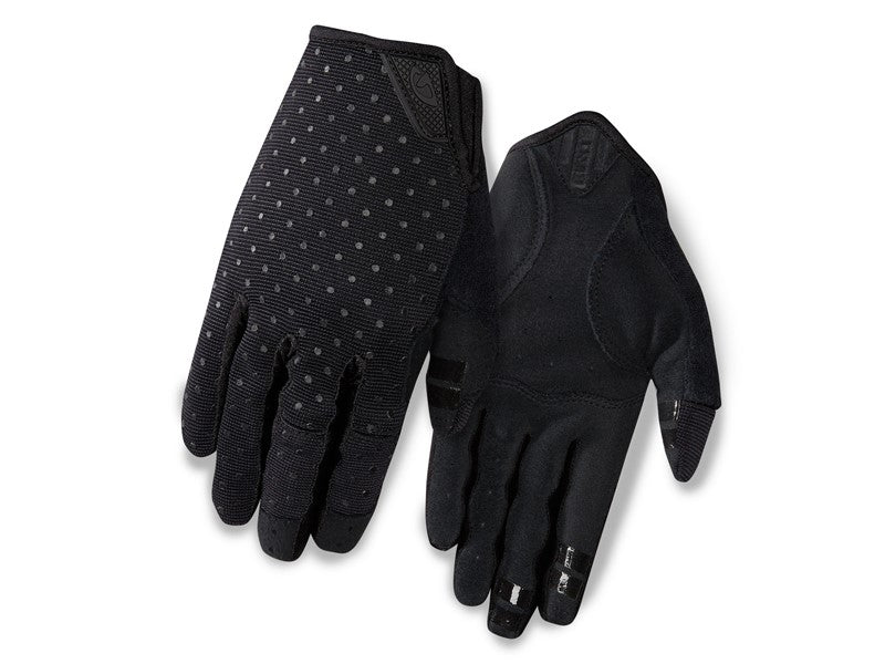 GIRO LA DND Damenhandschuhe Langfinger schwarz gepunktet Größe. M (Handumfang 170-189 mm / Handlänge 170-184 mm)