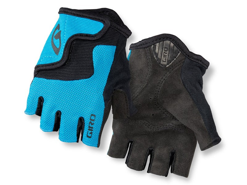 GIRO BRAVO JR Junior-Handschuhe, kurze Finger, blaue Juwelengröße L (Handumfang ab 162 mm / Handlänge ab 165 mm)