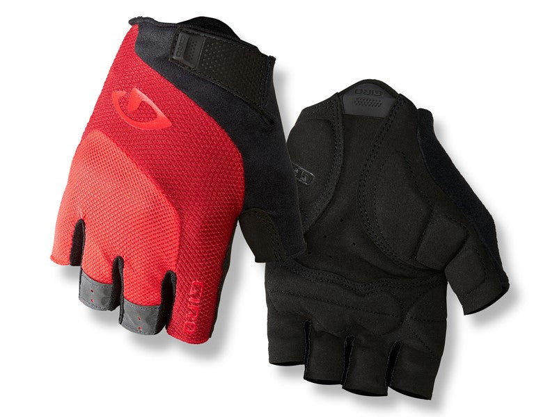 GIRO BRAVO GEL Herrenhandschuhe Kurzfinger leuchtend rot Größe. S (Handumfang 178-203 mm / Handlänge 175-180 mm)