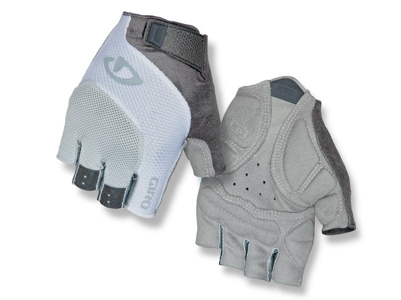 GIRO TESSA GEL Damenhandschuhe Kurzfinger grau weiß Größe. M (Handumfang 170-189 mm / Handlänge 170-184 mm)