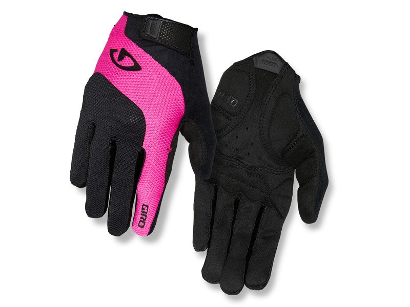 GIRO TESSA GEL LF Damenhandschuhe Langfinger schwarz leuchtend rosa Größe. M (Handumfang 170-189 mm / Handlänge 170-184 mm)