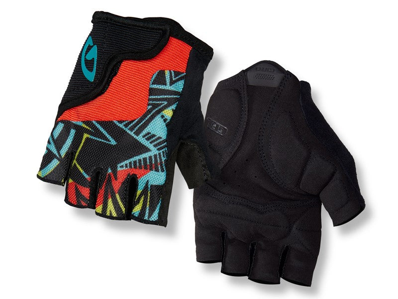 GIRO BRAVO JR Junior-Handschuhe, kurze Finger-Blast-Größe. XS (Handumfang bis 142 mm / Handflächenlänge bis 155 mm)