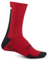 GIRO HRC + MERINO WOOL Socken dunkelrot schwarz grau Größe. M (40-42)
