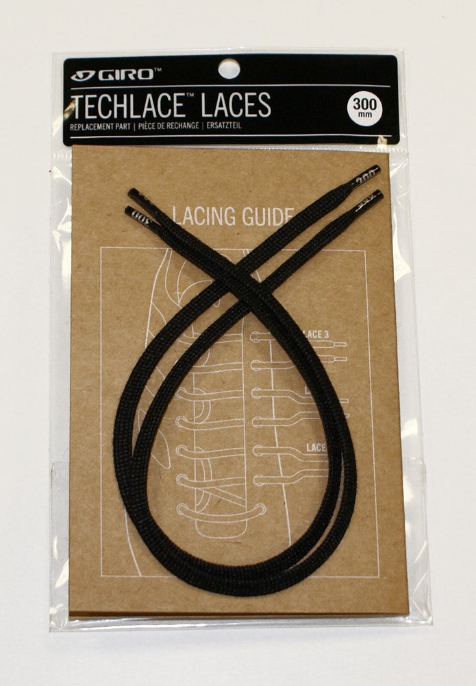 GIRO TECHLACE LACES schwarze 235-mm-Schnürsenkel