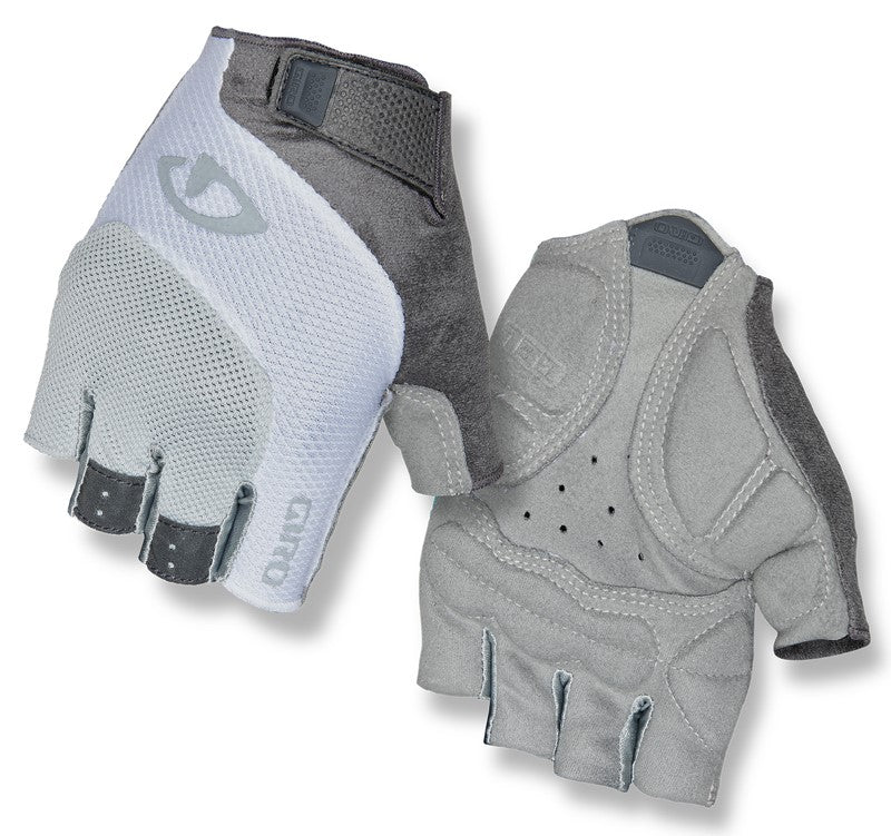 GIRO TESSA GEL Damenhandschuhe Kurzfinger grau weiß Größe. XL (Handumfang 205-210 mm / Handlänge 196-205 mm)