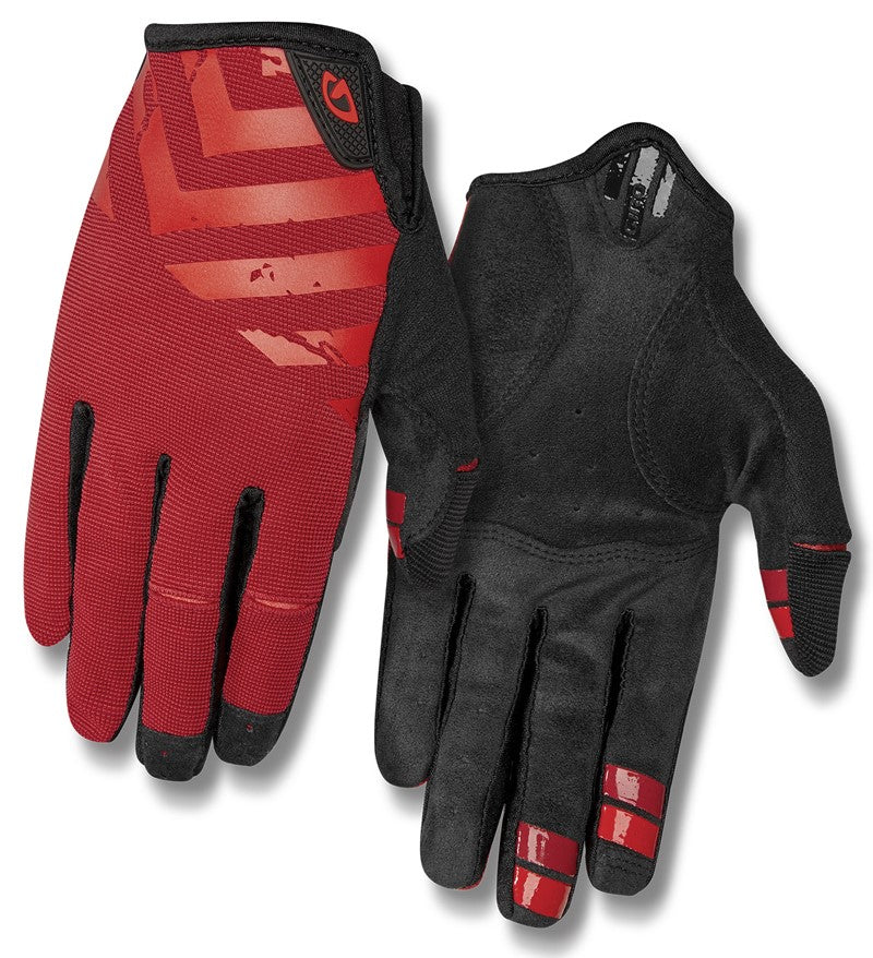 GIRO DND Herrenhandschuhe Langfinger dunkelrot Geburtsrot Größe. XXL (Handumfang ab 267 mm / Handlänge ab 211 mm)