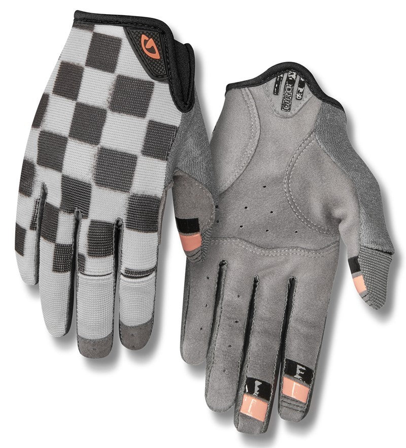 GIRO LA DND Damenhandschuhe Langfinger kariert Pfirsichgröße. XL (Handumfang 205-210 mm / Handlänge 196-205 mm)