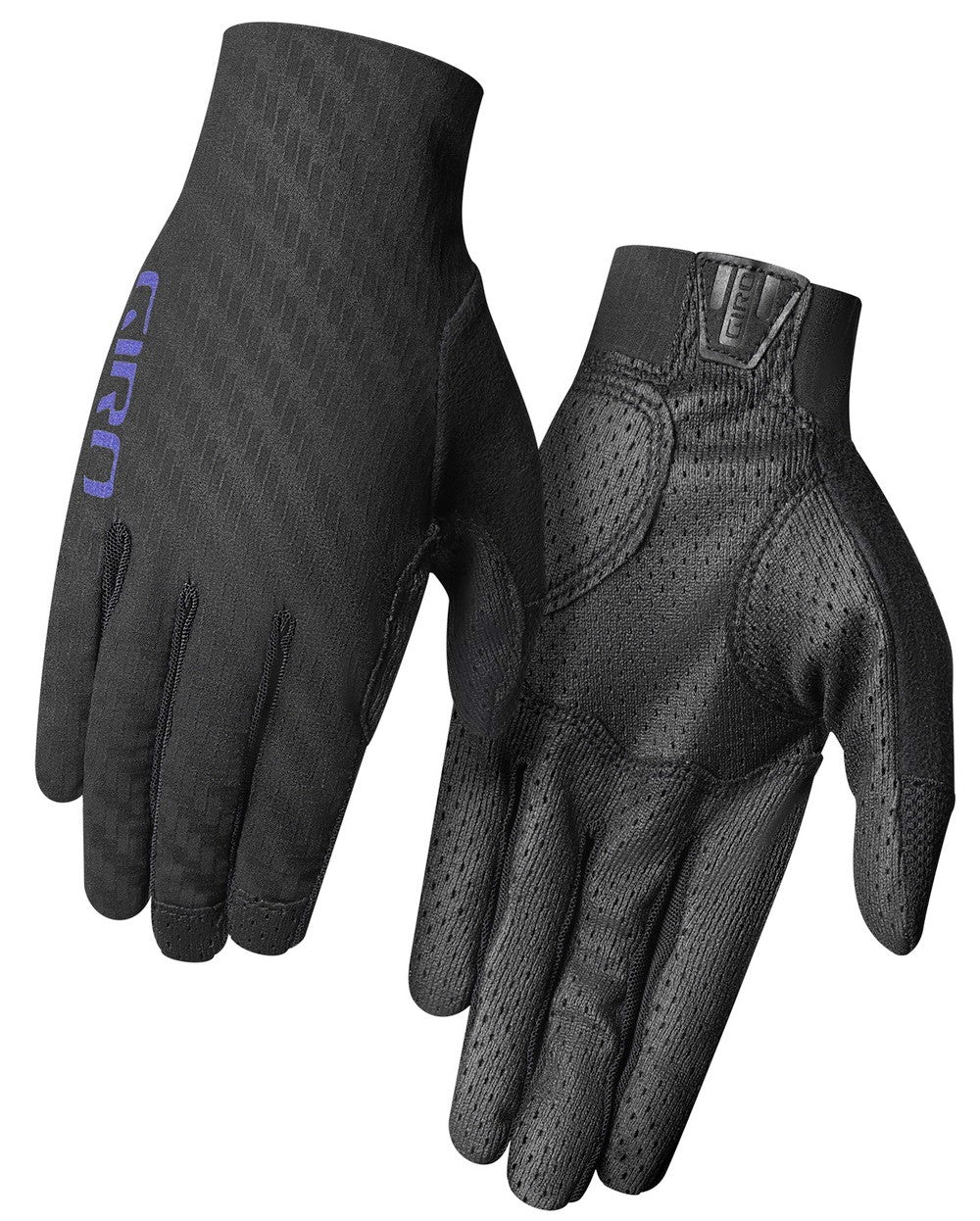 GIRO RIV'ETTE CS Damenhandschuhe Langfinger schwarz elektrisch lila Größe. M (Handumfang 170-189 mm / Handlänge 170-184 mm)