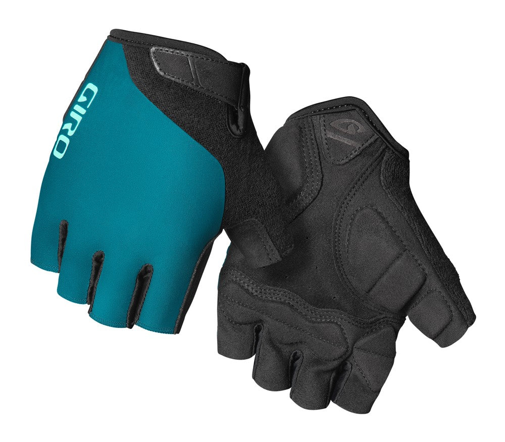 GIRO JAG'ETTE Damenhandschuhe, kurze Finger, Hafenblau, schreiendes Blaugrün, Größe. S (Handumfang 155-169 mm / Handlänge 160-169 mm)