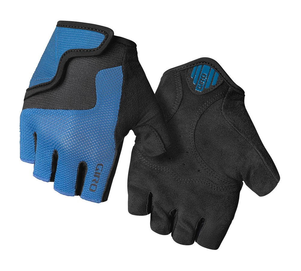 GIRO BRAVO JR Junior Handschuhe Kurzfinger Shabori Blau Größe. XS (Handumfang bis 142 mm / Handflächenlänge bis 155 mm)