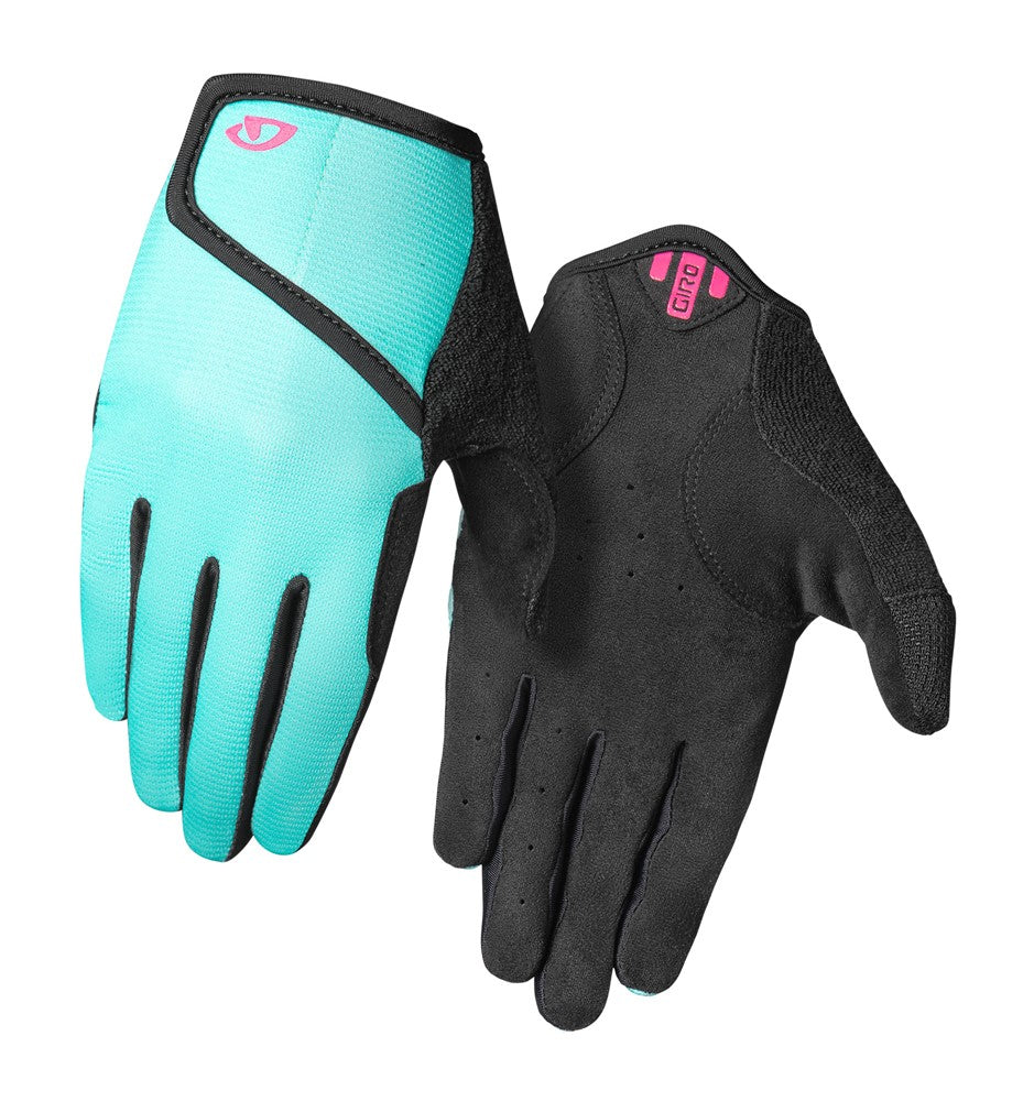 GIRO DND JR II Junior-Handschuhe mit langen Fingern, schreiendes Blaugrün, Neonrosa, Größe. M (Handumfang 152-162 mm / Handlänge 160-165 mm)