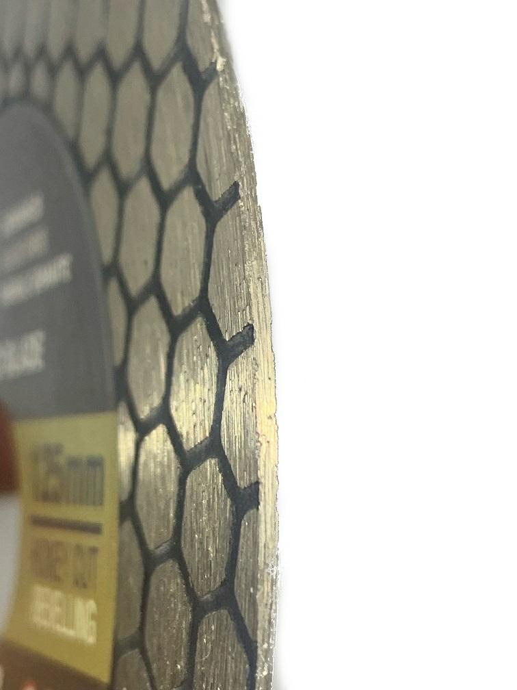 DIAMANTSCHEIBE 125 mm x 1,5 mm x 22,2 mm, HONIGSCHNITT, INDISCH, PROFESSIONAL