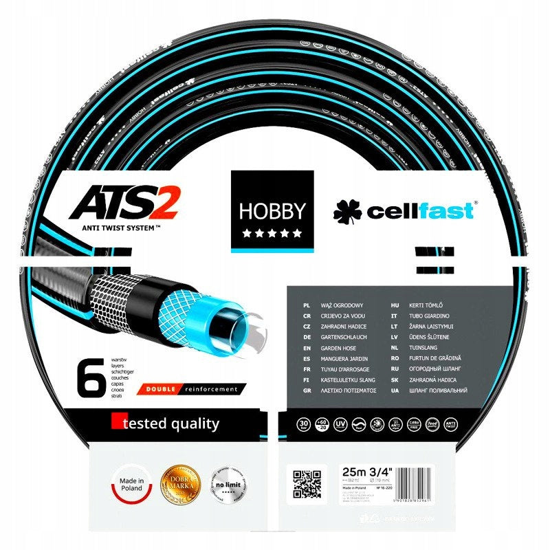 CELLFAST HOBBY ATS2 GARTENSCHLAUCHGRÖSSE: 1/2" LÄNGE: 50 m
