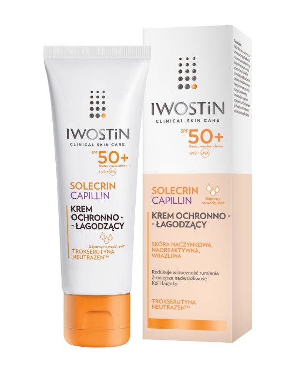 PERRIGO POLAND - Iwostin Solecrin Capillin, schützende und beruhigende Creme, LSF 50+, 50 ml