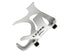 LEZYNE ROAD DRIVE CAGE Trinkflaschenhalter Aluminium weiß