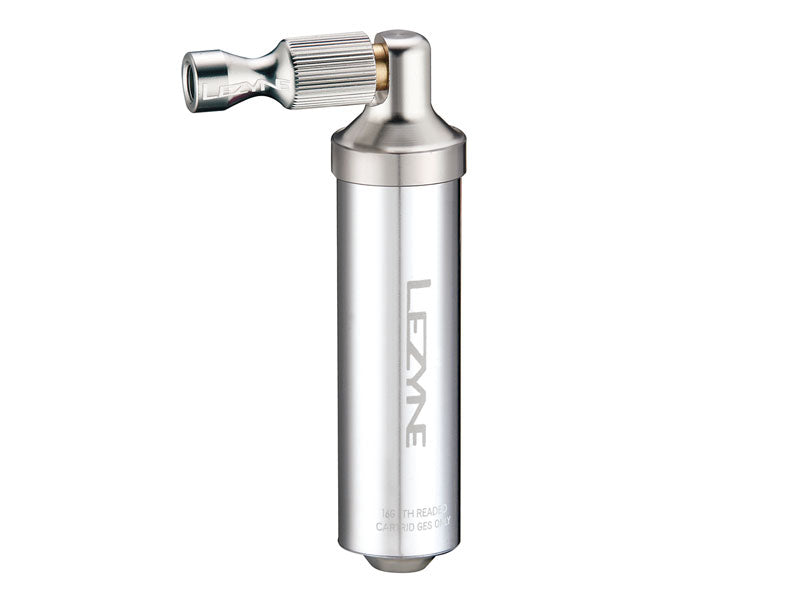 LEZYNE ALLOY DRIVE CO2 Handpumpe + 1x Gaskartusche 16g Silber