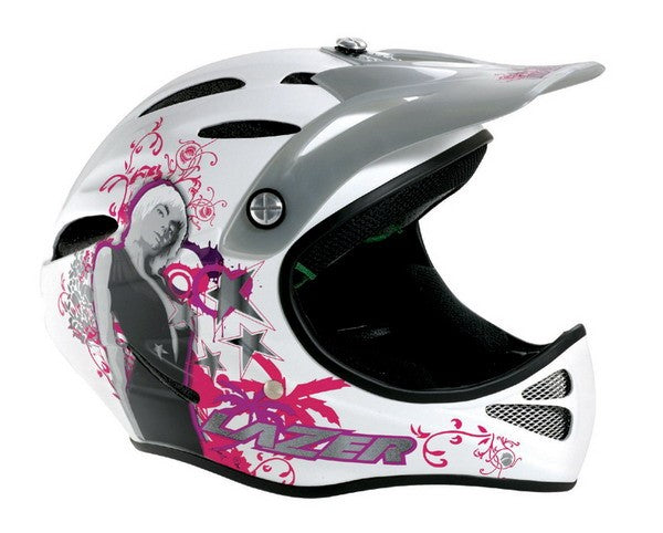 LAZER EXCALIBUR Extremhelm Disco weiß rosa XL 61-62 cm