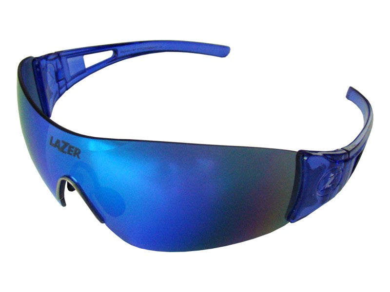 LAZER MAGNETO Crystal Blue-Brille (Smoke-Blue REVO, Yellow-Blue Mirror, Clear)