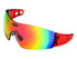 LAZER MAGNETO Crystal Red Brille (Smoke-Black Red REVO, Yellow-Blue Mirror, Clear)