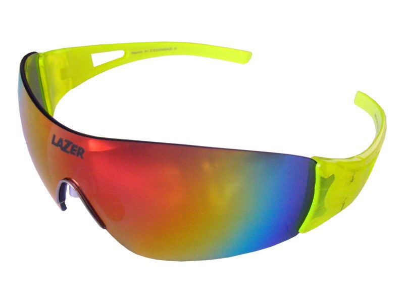 LAZER MAGNETO Flash Yellow Brille (Smoke-Black Red REVO, Yellow, Clear)