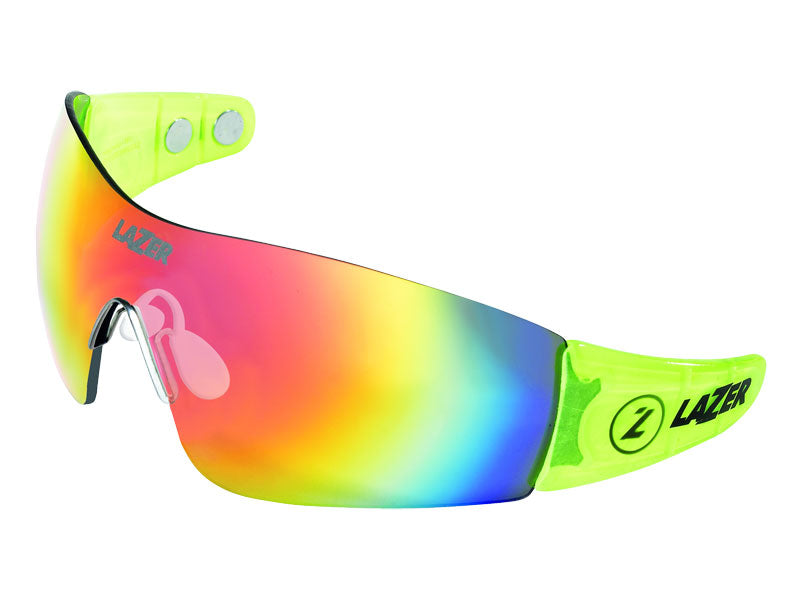 LAZER MAGNETO Flash Yellow Brille (Smoke-Black Red REVO, Yellow, Clear)