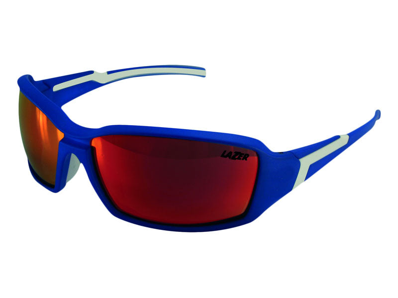 LAZER XENON Matte Blue (Smoke-Black Red REVO) Brille