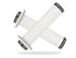 LIZARDSKINS LOGO FLANGE LOCK-ON Lenkergriffe schwarze Schnallen 143mm weiß