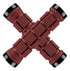 LIZARDSKINS Dual-Clamp Lock-On NORTHSHORE Lenkergriffe – Deep Red