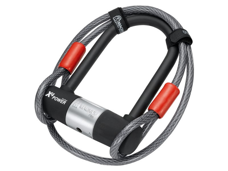 MAGNUM 3003 U-LOCK Fahrradschloss – 14 mm 115 mm 230 mm – 5 x Schlüssel mit Code + Kabel 10 mm 120 cm