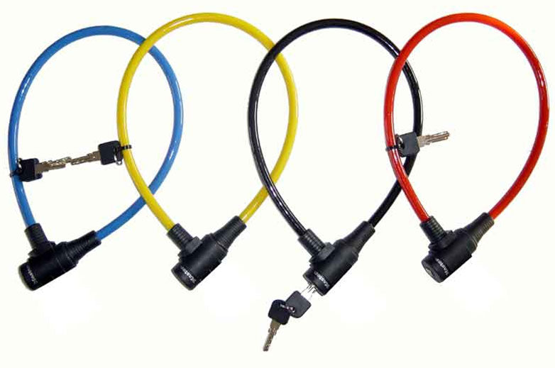 MASTERLOCK QUANTUM 8169 Fahrradschloss 8 mm 65 cm SCHLÜSSEL-Set, Farbmischung, Box mit 6 Stück.