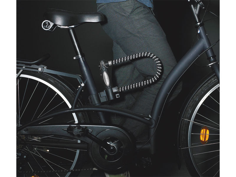 MASTERLOCK 8195 U-LOCK Fahrradschloss 13 mm 110 mm 210 mm SCHLÜSSEL mit Gummi überzogen mit Reflexion, schwarz