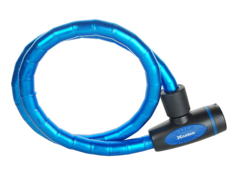 MASTERLOCK QUANTUM 8228 Fahrradschloss 18mm 100cm SCHLÜSSEL blau