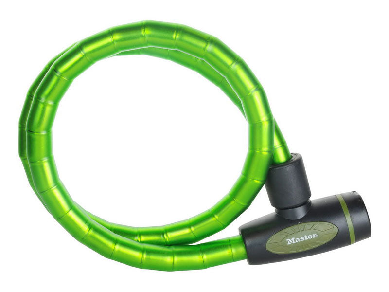 MASTERLOCK QUANTUM 8228 Fahrradschloss 18mm 100cm SCHLÜSSEL grün