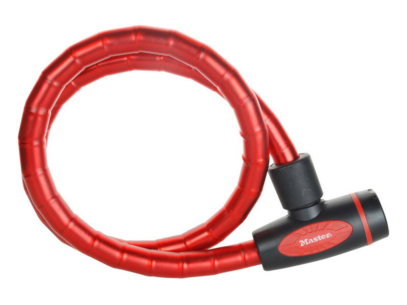 MASTERLOCK QUANTUM 8228 Fahrradschloss 18mm 100cm SCHLÜSSEL rot