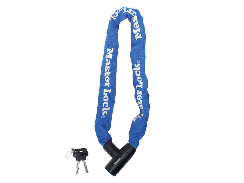 MASTERLOCK QUANTUM 8391 Fahrradschloss KETTE 8mm 40mm 90cm SCHLÜSSEL blau