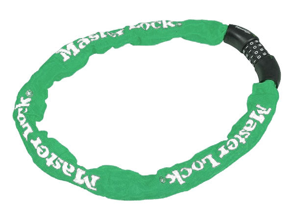 MASTERLOCK QUANTUM 8392 Fahrradschloss KETTE 8mm 40mm 90cm SZYFR grün