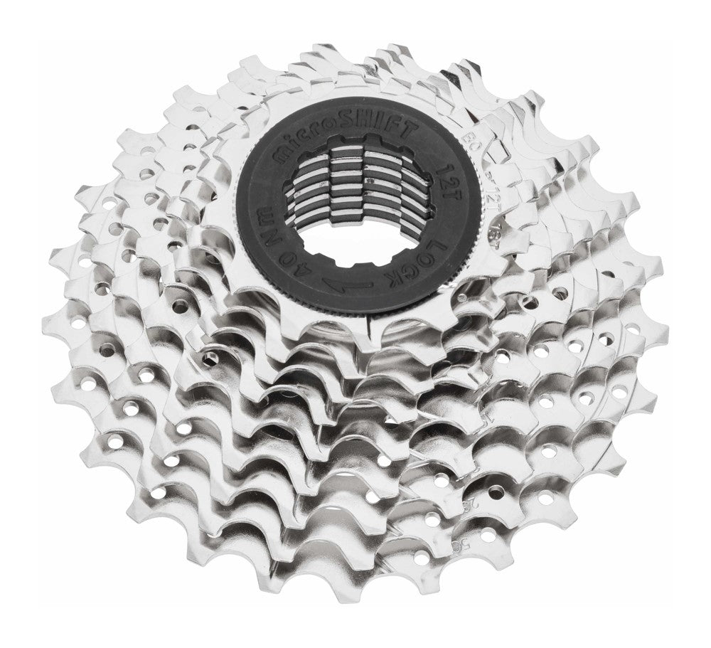 MICROSHIFT R9-Kassette, 9-Gang, Stahl, Shimano-kompatibel, 11-12-13-15-17-19-21-24-28, Nickel