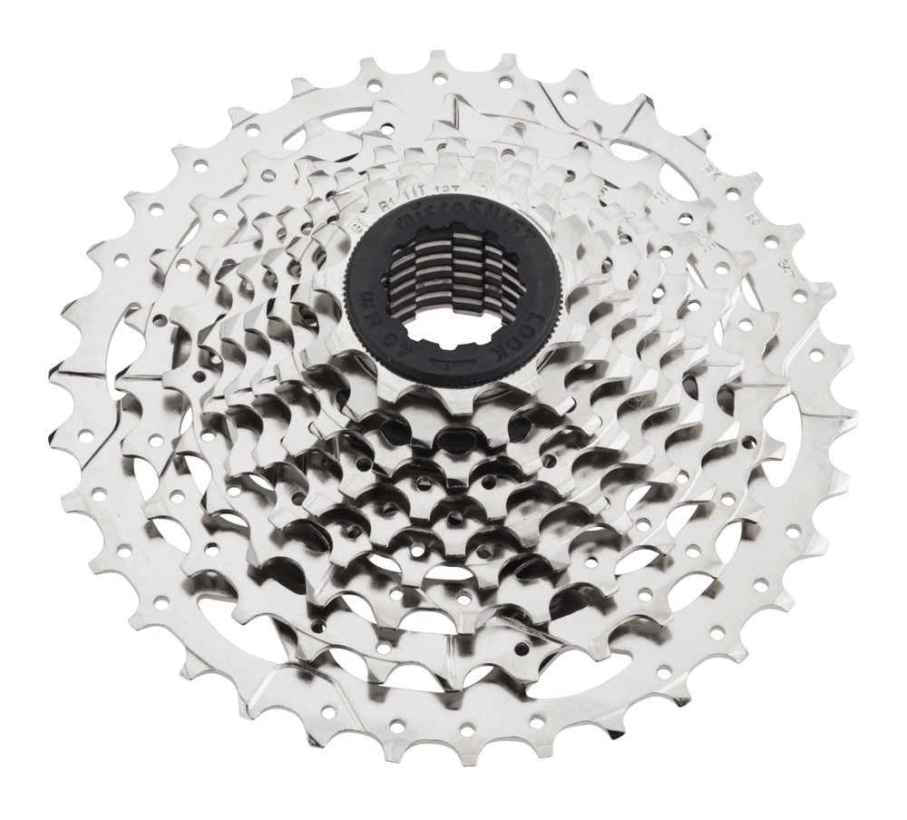 MICROSHIFT R9/MARVO-Kassette, 9-Gang, Stahl, Shimano-kompatibel, 11-13-15-17-19-21-24-28-32, Nickel