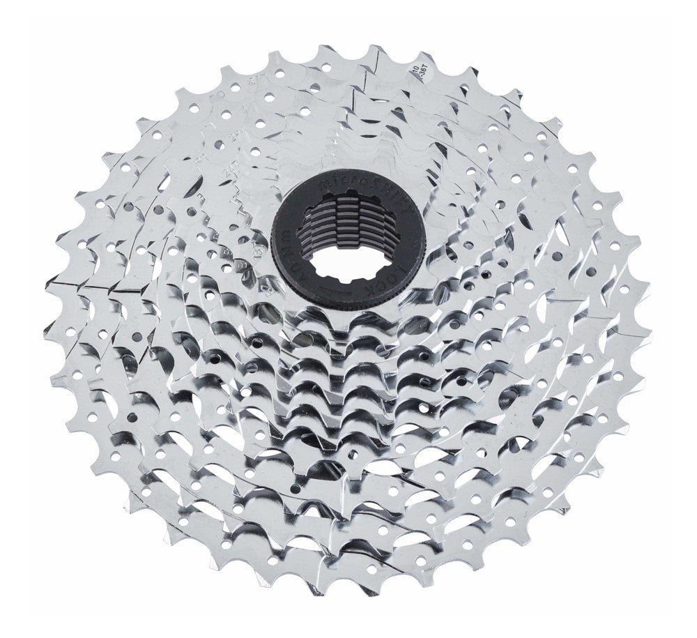 MICROSHIFT R10/XLE 10-fach-Kassette, Stahl, Shimano-kompatibel, 11-12-13-15-17-19-21-24-28-34, Chrom