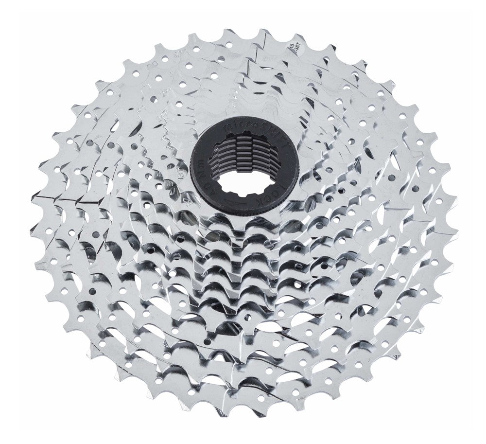 MICROSHIFT XLE 10-Gang-Kassette, Stahl, Shimano-kompatibel, 11-13-15-17-19-21-24-28-32-36, Chrom,