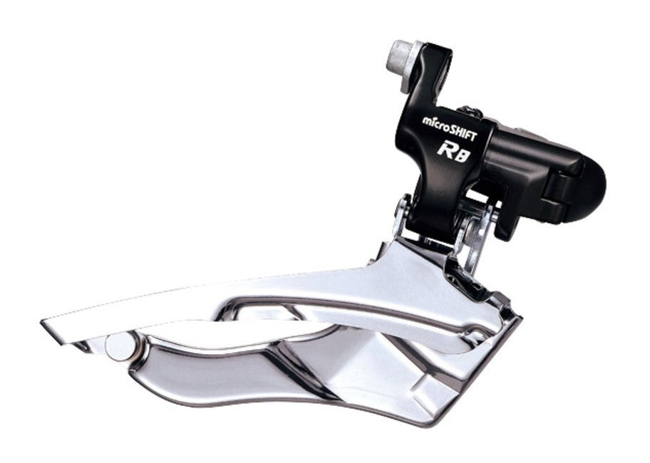 MICROSHIFT R8 Umwerfer, 8-Gang (3x8), Shimano-kompatibel, Klemmmontage, obere Zähne 50 Zähne, Kapazität 20 Zähne