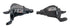 MICROSHIFT MEZZO-Schalthebel, Paar, 8-Gang (3x8), Shimano-kompatibel, Daumentipp, optische Ganganzeige
