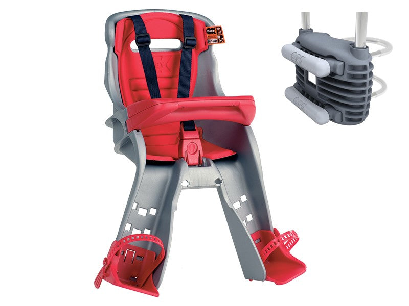 OKBABY ORION Kindersitz, vorne, Universalmontage, silber