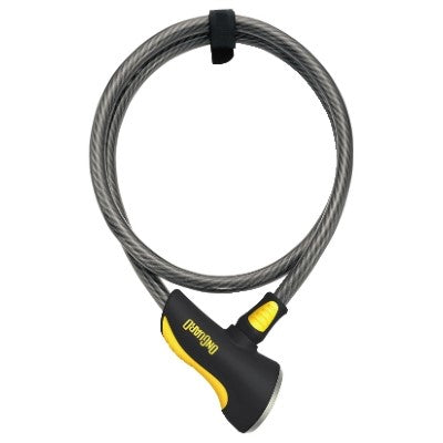 ONGUARD Akita 8040 Fahrradschloss Kabel – 12 mm 185 cm – 5 x Schlüssel mit Code